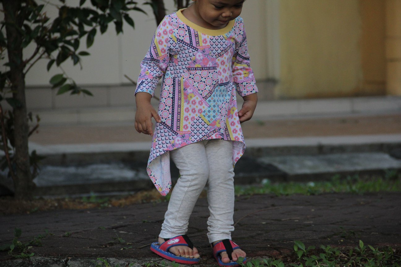 Girl's Shark Bite Top Pattern - Ellie and Mac, Digital (PDF) Sewing Patterns | USA, Canada, UK, Australia