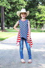 Girl's Shark Bite Top Pattern - Ellie and Mac, Digital (PDF) Sewing Patterns | USA, Canada, UK, Australia