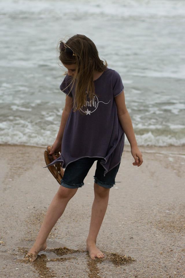 Girl's Shark Bite Top Pattern - Ellie and Mac, Digital (PDF) Sewing Patterns | USA, Canada, UK, Australia