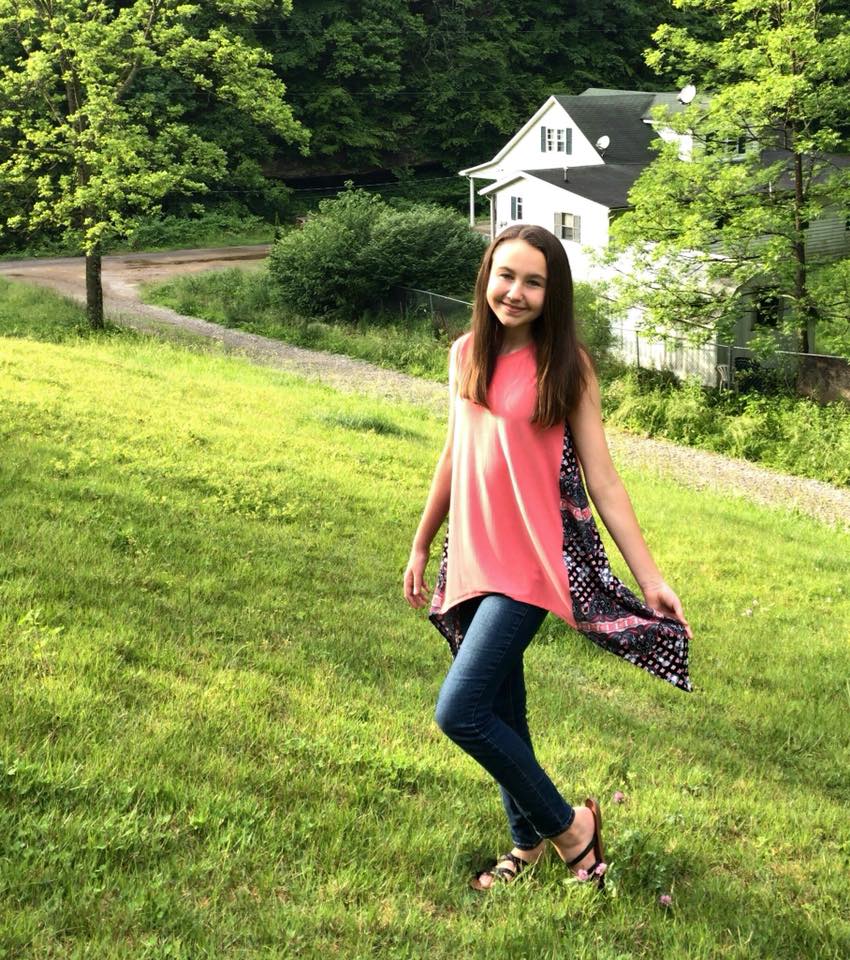 Girl's Shark Bite Top Pattern - Ellie and Mac, Digital (PDF) Sewing Patterns | USA, Canada, UK, Australia