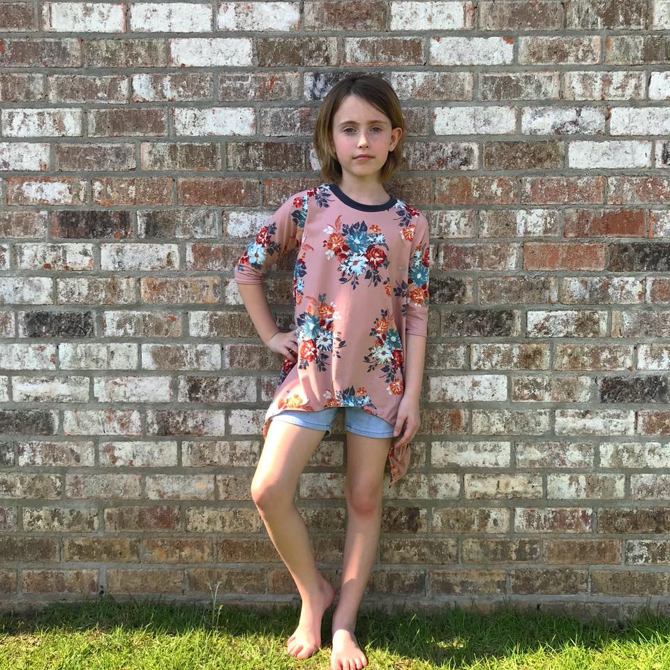 Girl's Shark Bite Top Pattern - Ellie and Mac, Digital (PDF) Sewing Patterns | USA, Canada, UK, Australia