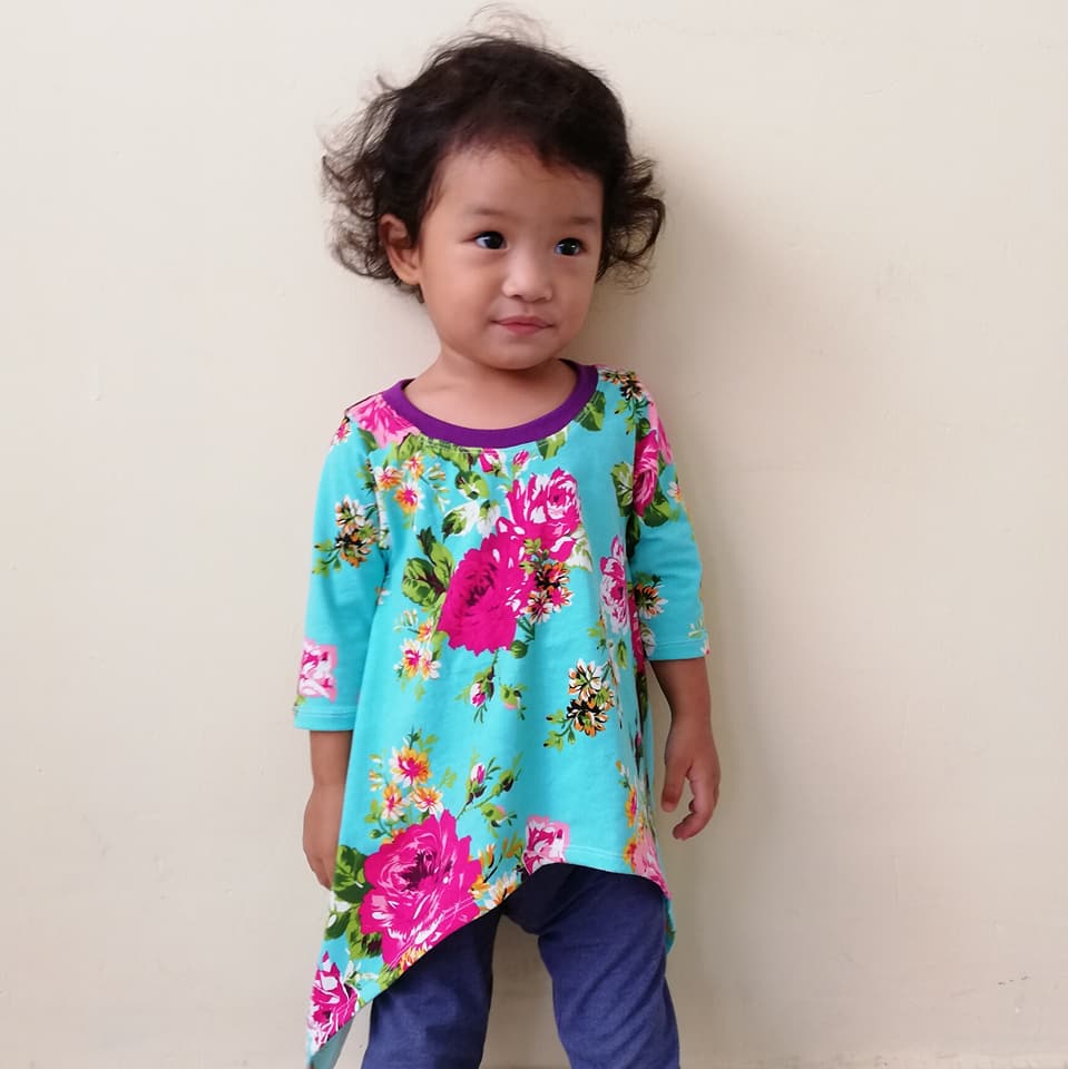 Girl's Shark Bite Top Pattern - Ellie and Mac, Digital (PDF) Sewing Patterns | USA, Canada, UK, Australia