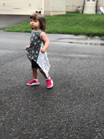 Girl's Shark Bite Top Pattern - Ellie and Mac, Digital (PDF) Sewing Patterns | USA, Canada, UK, Australia