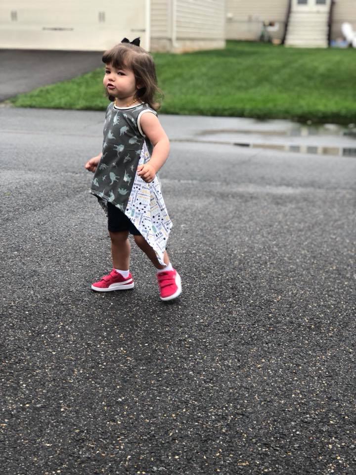 Girl's Shark Bite Top Pattern - Ellie and Mac, Digital (PDF) Sewing Patterns | USA, Canada, UK, Australia
