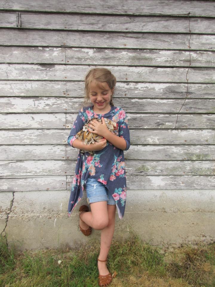 Girl's Shark Bite Top Pattern - Ellie and Mac, Digital (PDF) Sewing Patterns | USA, Canada, UK, Australia