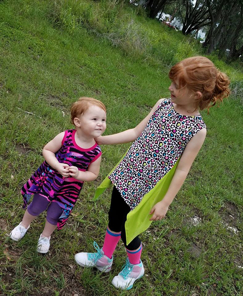 Girl's Shark Bite Top Pattern - Ellie and Mac, Digital (PDF) Sewing Patterns | USA, Canada, UK, Australia