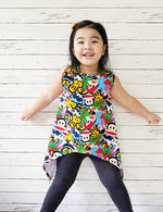 Girl's Shark Bite Top Pattern - Ellie and Mac, Digital (PDF) Sewing Patterns | USA, Canada, UK, Australia