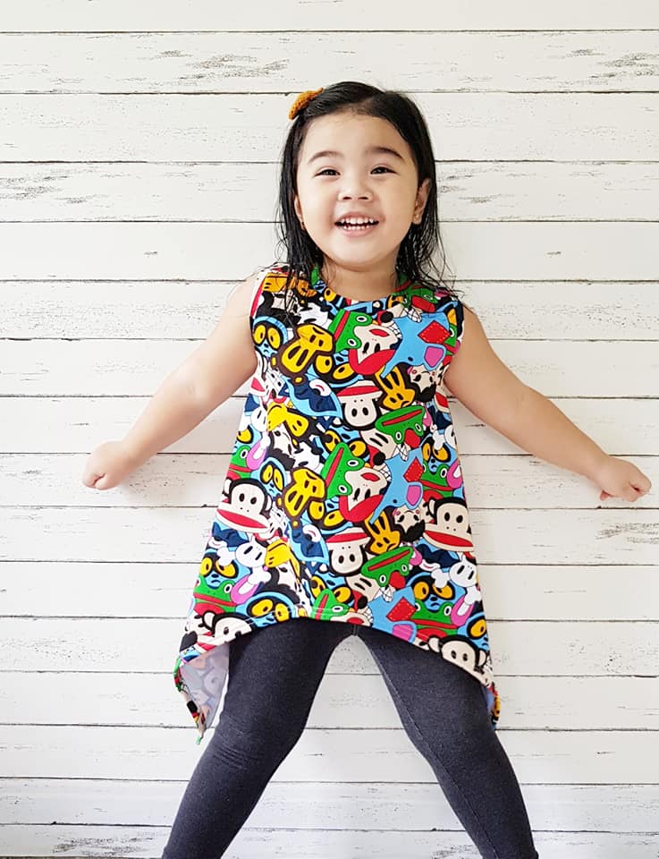 Girl's Shark Bite Top Pattern - Ellie and Mac, Digital (PDF) Sewing Patterns | USA, Canada, UK, Australia