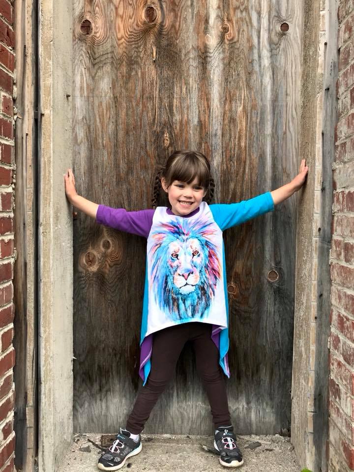 Girl's Shark Bite Top Pattern - Ellie and Mac, Digital (PDF) Sewing Patterns | USA, Canada, UK, Australia