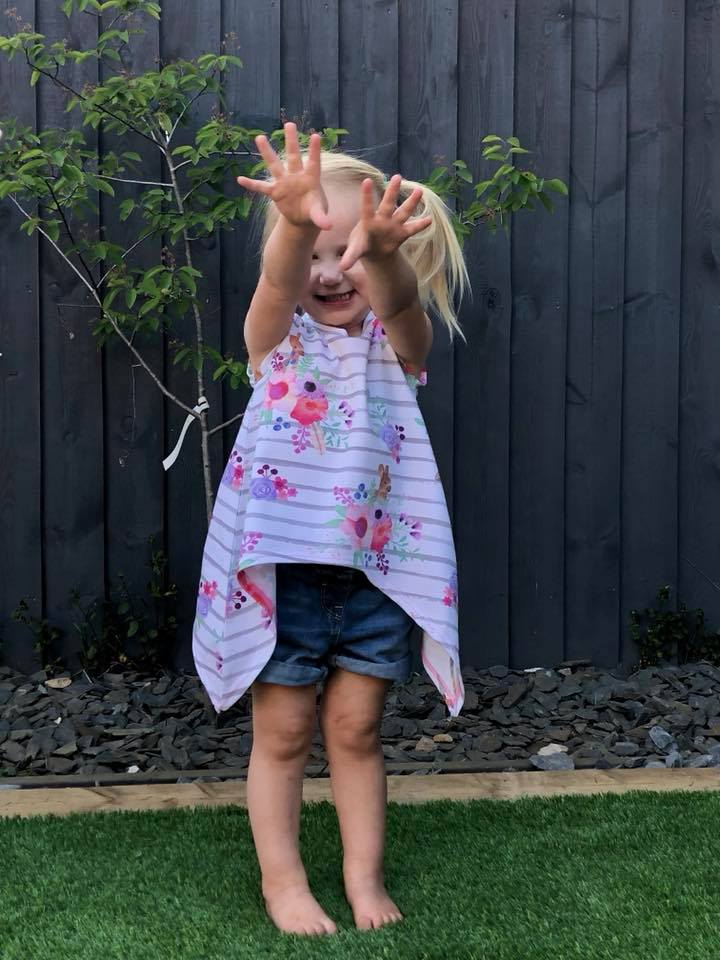 Girl's Shark Bite Top Pattern - Ellie and Mac, Digital (PDF) Sewing Patterns | USA, Canada, UK, Australia
