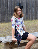Girl's Shark Bite Top Pattern - Ellie and Mac, Digital (PDF) Sewing Patterns | USA, Canada, UK, Australia