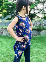 Girl's Shark Bite Top Pattern - Ellie and Mac, Digital (PDF) Sewing Patterns | USA, Canada, UK, Australia