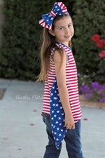 Girl's Shark Bite Top Pattern - Ellie and Mac, Digital (PDF) Sewing Patterns | USA, Canada, UK, Australia