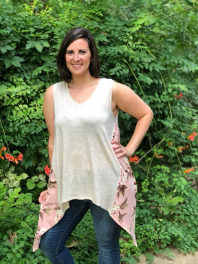 Women's Shark Bite Top Pattern - Ellie and Mac, Digital (PDF) Sewing Patterns | USA, Canada, UK, Australia