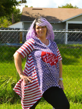Women's Shark Bite Top Pattern - Ellie and Mac, Digital (PDF) Sewing Patterns | USA, Canada, UK, Australia