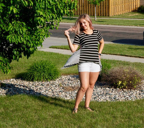 Women's Shark Bite Top Pattern - Ellie and Mac, Digital (PDF) Sewing Patterns | USA, Canada, UK, Australia