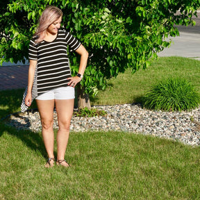 Women's Shark Bite Top Pattern - Ellie and Mac, Digital (PDF) Sewing Patterns | USA, Canada, UK, Australia