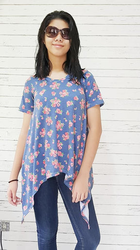 Women's Shark Bite Top Pattern - Ellie and Mac, Digital (PDF) Sewing Patterns | USA, Canada, UK, Australia
