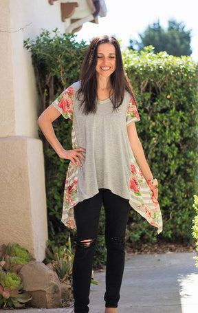Women's Shark Bite Top Pattern - Ellie and Mac, Digital (PDF) Sewing Patterns | USA, Canada, UK, Australia