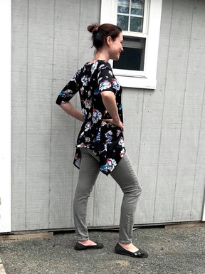 Women's Shark Bite Top Pattern - Ellie and Mac, Digital (PDF) Sewing Patterns | USA, Canada, UK, Australia