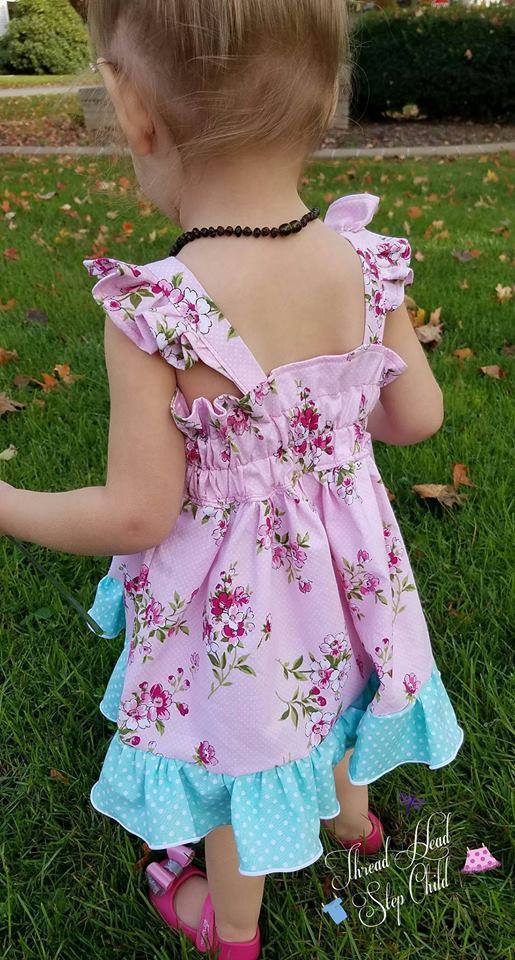 Girl's Sienna Dress & Tunic Pattern ] - Ellie and Mac, Digital (PDF) Sewing Patterns | USA, Canada, UK, Australia