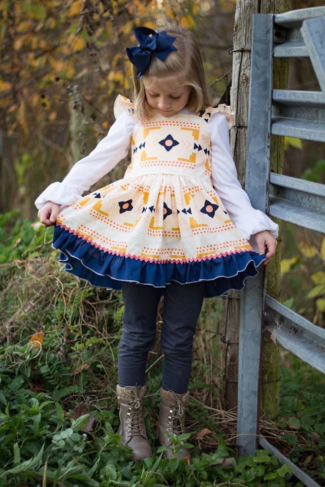 Girl's Sienna Dress & Tunic Pattern ] - Ellie and Mac, Digital (PDF) Sewing Patterns | USA, Canada, UK, Australia