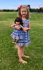 Girl's & Doll Simply Sweet Top & Dress Pattern Bundle Pack - Ellie and Mac, Digital (PDF) Sewing Patterns | USA, Canada, UK, Australia
