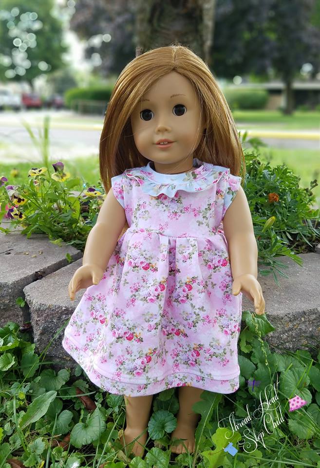 Simply Sweet Doll Dress Pattern - Ellie and Mac, Digital (PDF) Sewing Patterns | USA, Canada, UK, Australia