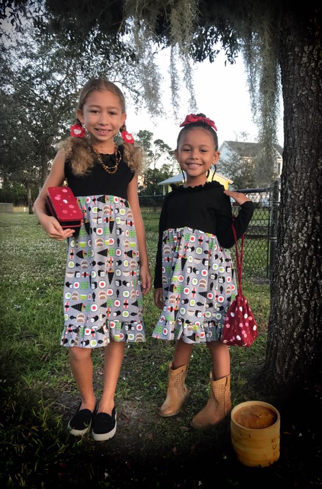 Girl's & Doll Simply Sweet Top & Dress Pattern Bundle Pack - Ellie and Mac, Digital (PDF) Sewing Patterns | USA, Canada, UK, Australia
