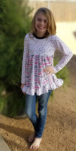 Girl's & Doll Simply Sweet Top & Dress Pattern Bundle Pack - Ellie and Mac, Digital (PDF) Sewing Patterns | USA, Canada, UK, Australia