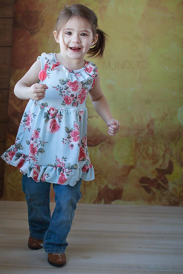 Girl's & Doll Simply Sweet Top & Dress Pattern Bundle Pack - Ellie and Mac, Digital (PDF) Sewing Patterns | USA, Canada, UK, Australia