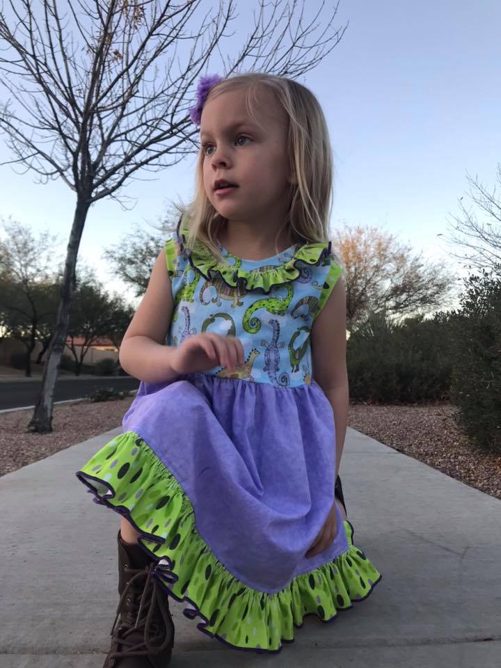 Girl's & Doll Simply Sweet Top & Dress Pattern Bundle Pack - Ellie and Mac, Digital (PDF) Sewing Patterns | USA, Canada, UK, Australia