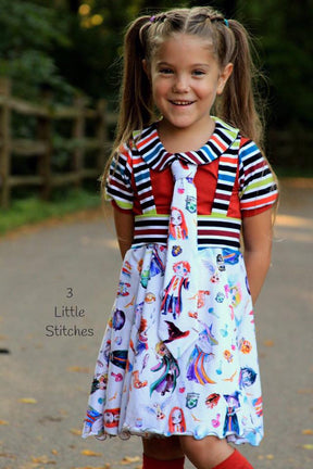 Sitting Pretty Collar Top Pattern - Ellie and Mac, Digital (PDF) Sewing Patterns | USA, Canada, UK, Australia
