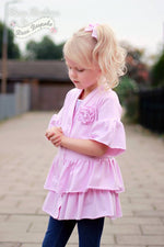 Girl's So Lovely Ruffle Cardigan Pattern - Ellie and Mac, Digital (PDF) Sewing Patterns | USA, Canada, UK, Australia