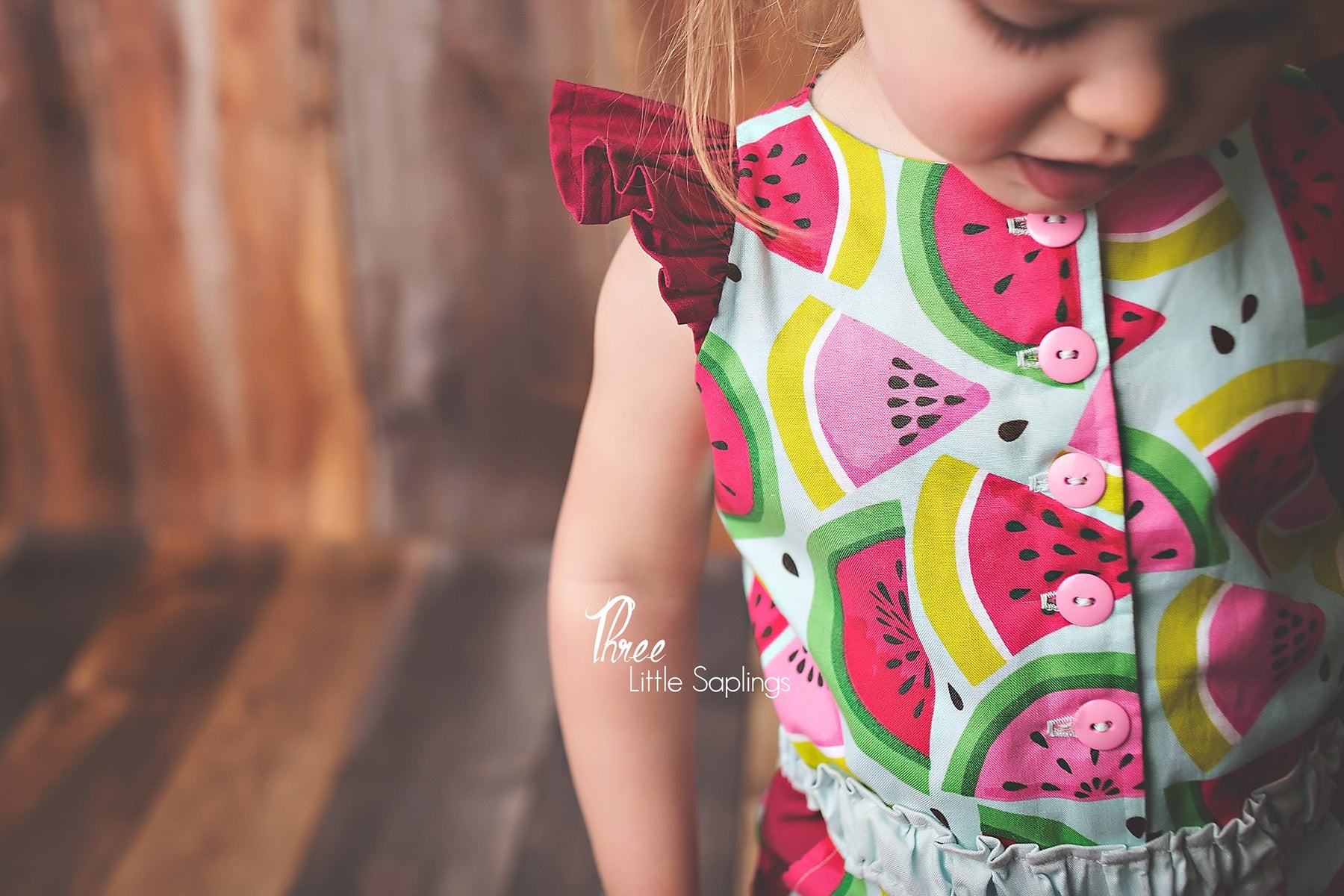 Girl's Strawberry Kisses Romper Pattern - Ellie and Mac, Digital (PDF) Sewing Patterns | USA, Canada, UK, Australia
