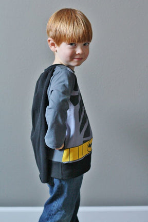Super Hero Cape Tee Pattern - Ellie and Mac, Digital (PDF) Sewing Patterns | USA, Canada, UK, Australia