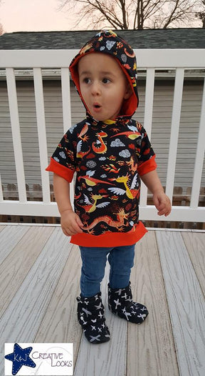 Boy's Swag Hoodie Pattern - Ellie and Mac, Digital (PDF) Sewing Patterns | USA, Canada, UK, Australia