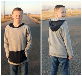 Boy's Swag Hoodie Pattern - Ellie and Mac, Digital (PDF) Sewing Patterns | USA, Canada, UK, Australia