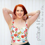 Teen & Women's Sweetheart Crop Top Pattern - Ellie and Mac, Digital (PDF) Sewing Patterns | USA, Canada, UK, Australia