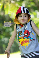 Tatum Hoodie Tank Top Pattern - Ellie and Mac, Digital (PDF) Sewing Patterns | USA, Canada, UK, Australia