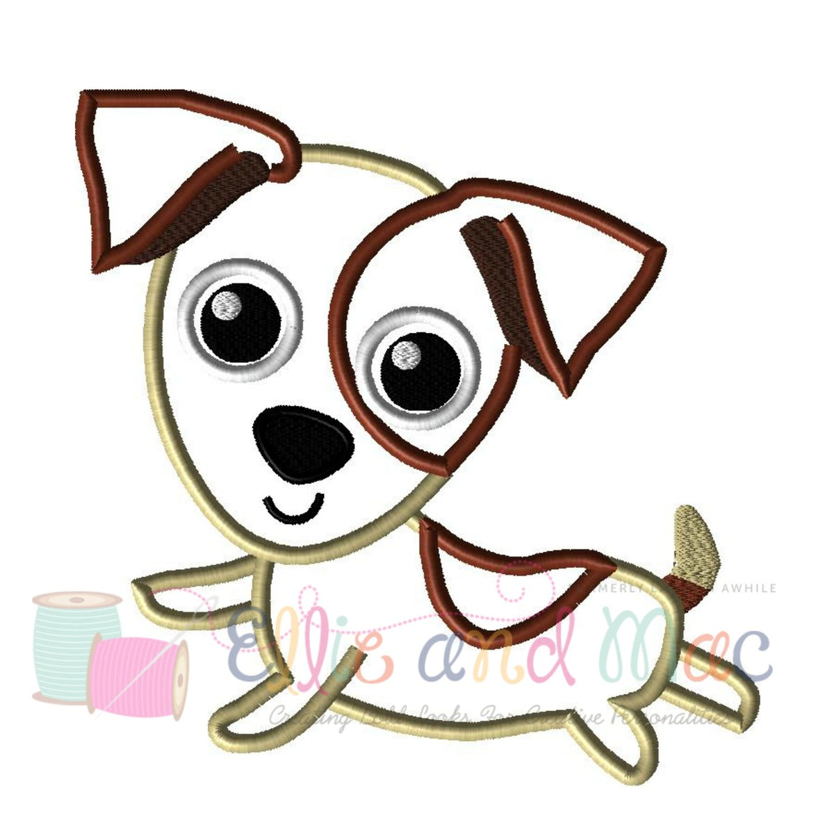 Terrier Dog Applique Design - Ellie and Mac, Digital (PDF) Sewing Patterns | USA, Canada, UK, Australia