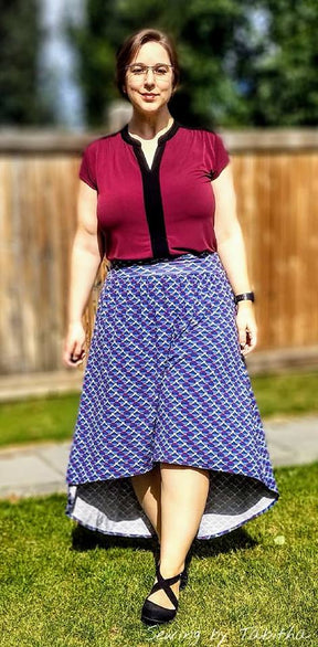 Women's Trendsetter Skirt Pattern Wacky - Ellie and Mac, Digital (PDF) Sewing Patterns | USA, Canada, UK, Australia