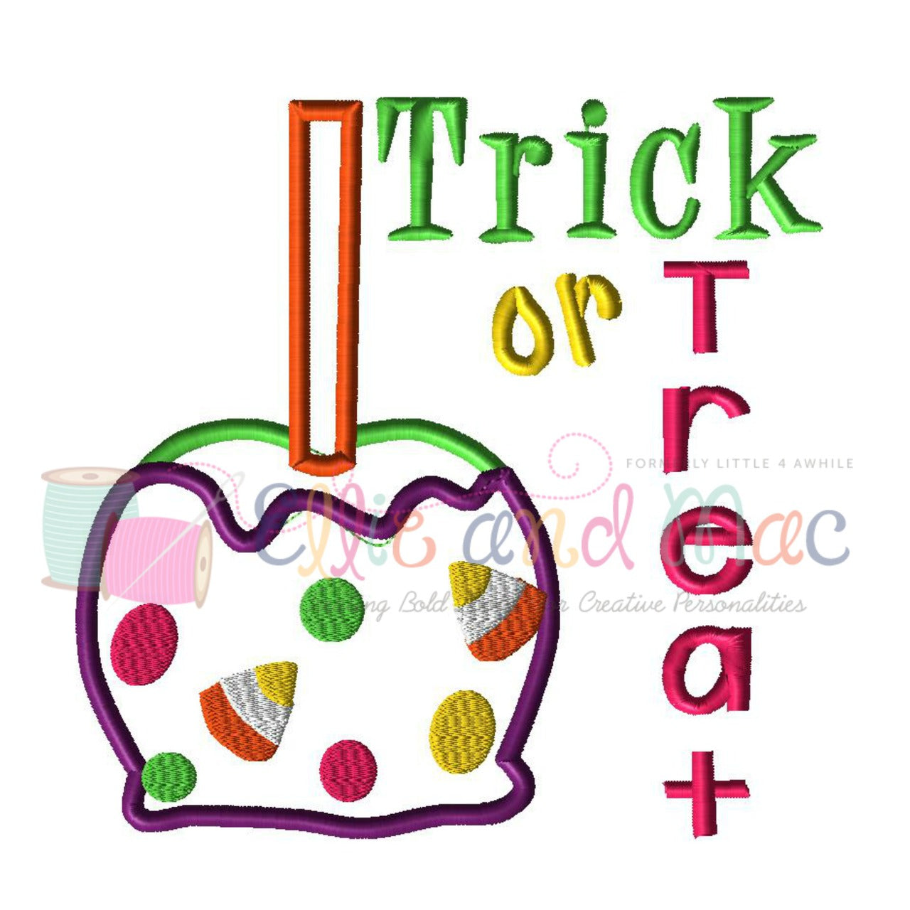 Trick or Treat Halloween Applique Embroidery Design - Ellie and Mac, Digital (PDF) Sewing Patterns | USA, Canada, UK, Australia