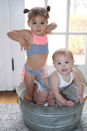 Girl's Tropical Getaway Swimsuit Mix & Match Pattern - Ellie and Mac, Digital (PDF) Sewing Patterns | USA, Canada, UK, Australia