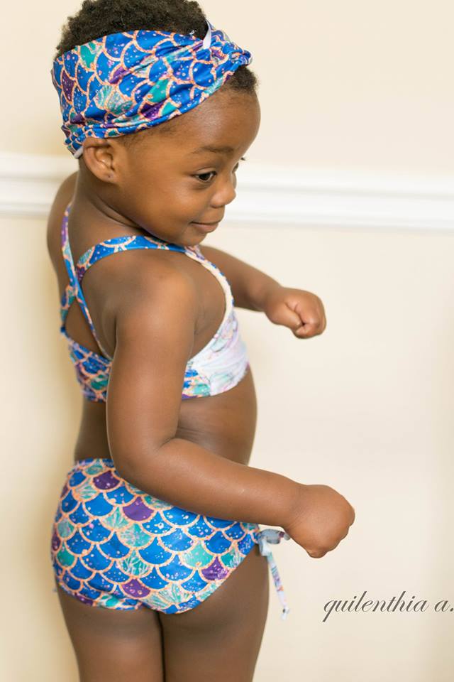 Girl's Tropical Getaway Swimsuit Mix & Match Pattern - Ellie and Mac, Digital (PDF) Sewing Patterns | USA, Canada, UK, Australia