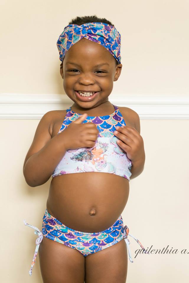 Child girl sales in swimming suit