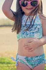 Girl's Tropical Getaway Swimsuit Mix & Match Pattern - Ellie and Mac, Digital (PDF) Sewing Patterns | USA, Canada, UK, Australia
