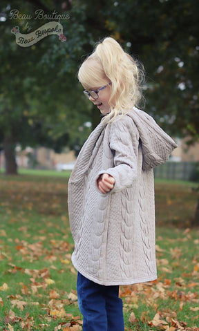 Girl's True Crush Cardigan Pattern - Ellie and Mac, Digital (PDF) Sewing Patterns | USA, Canada, UK, Australia