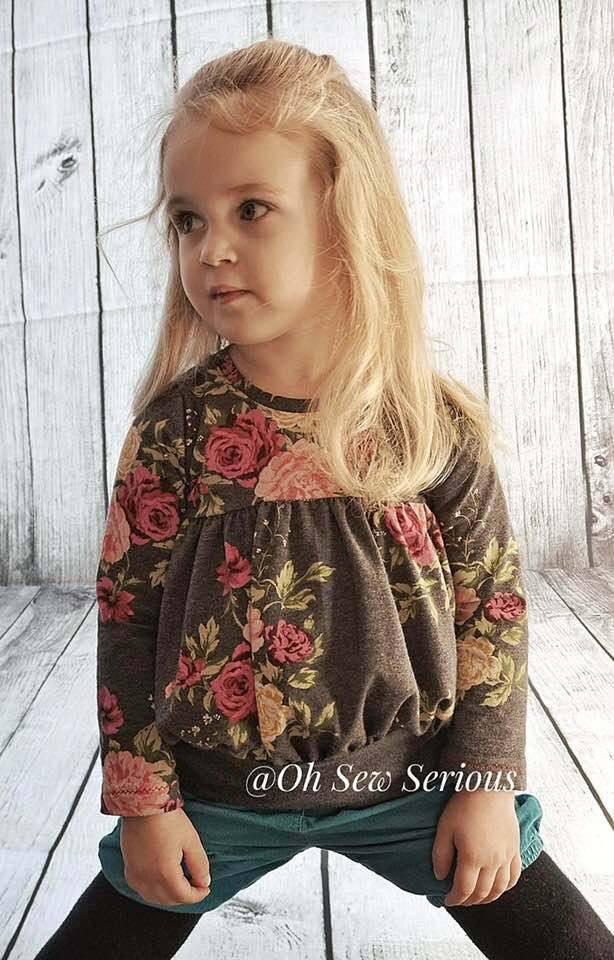 Girl's Tulip Tunic Pattern - Ellie and Mac, Digital (PDF) Sewing Patterns | USA, Canada, UK, Australia