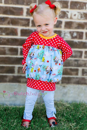 Girl's Tulip Tunic Pattern - Ellie and Mac, Digital (PDF) Sewing Patterns | USA, Canada, UK, Australia